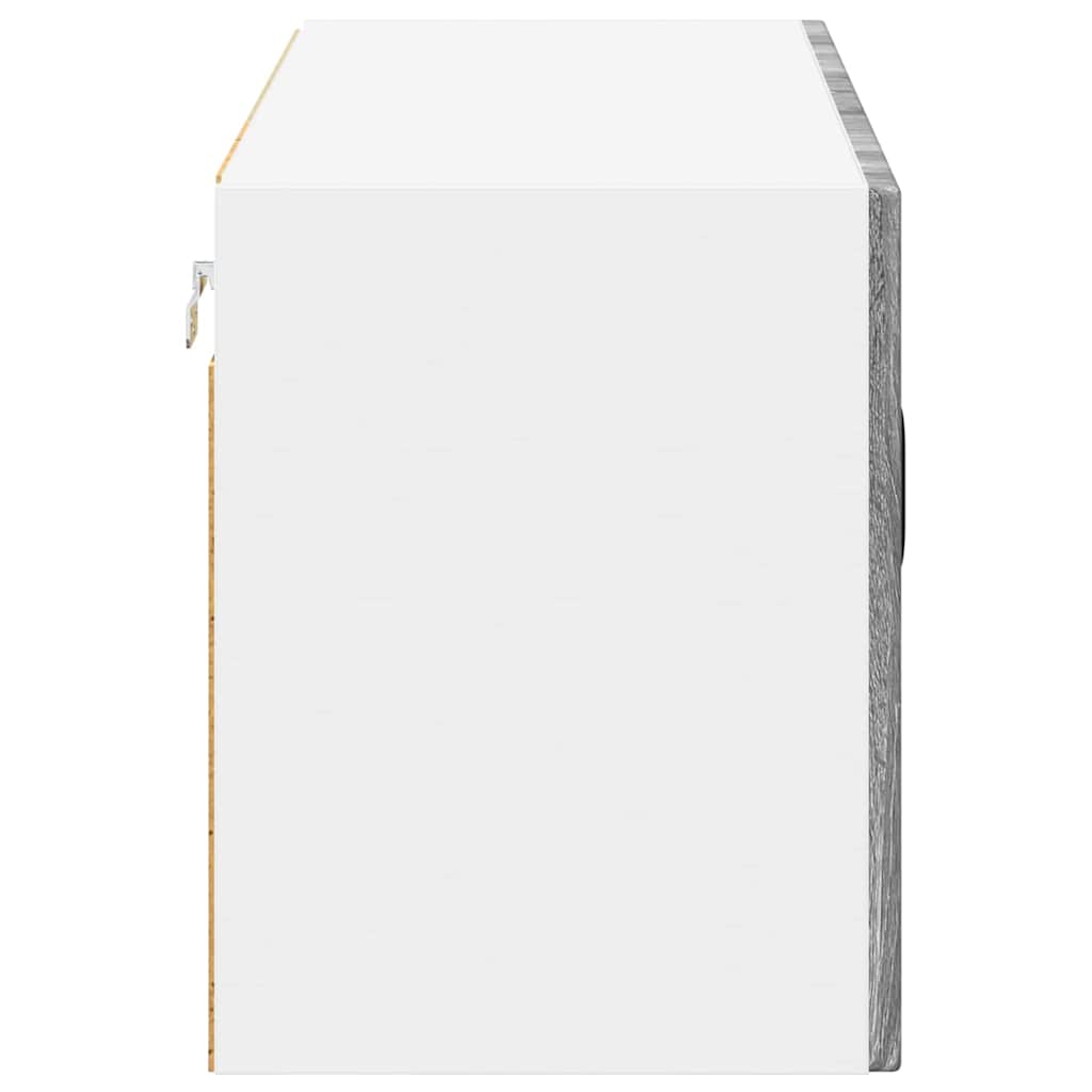 Dulap suspendat de bucatarie cu raft Gri Sonoma 80 x 31 x 40 cm — imaginea 8