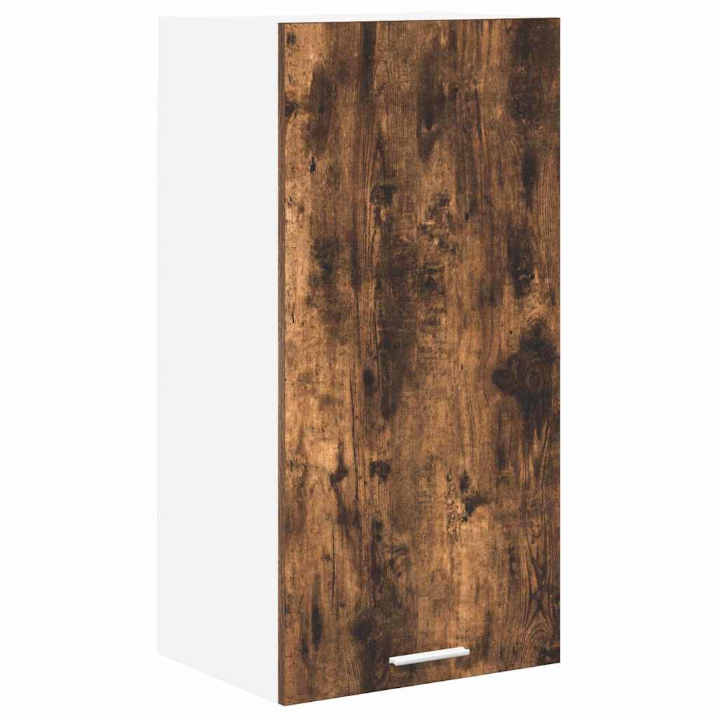 Dulap suspendat Riga Stejar afumat si alb 40 x 31 x 80 cm