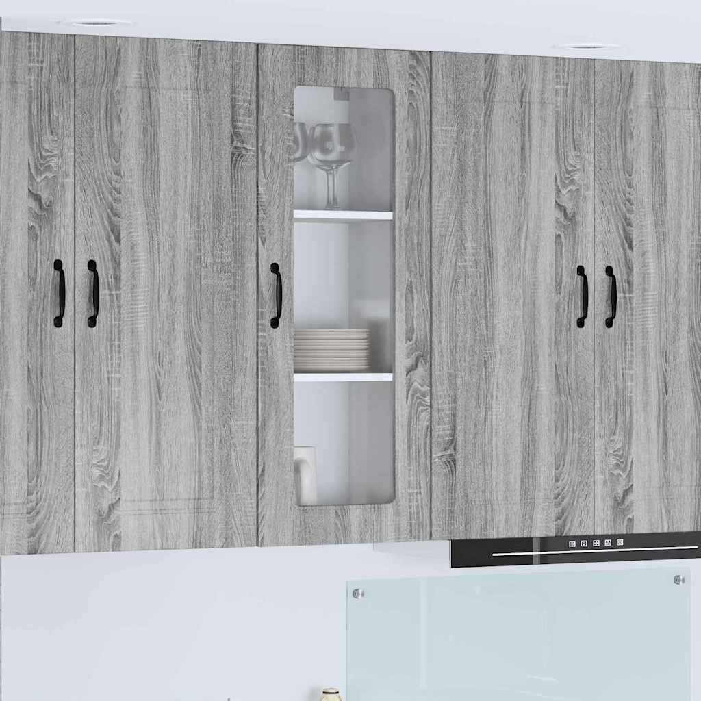 Dulap suspendat de bucatarie cu usa Gri Sonoma 40 x 31 x 100 cm — imaginea 2