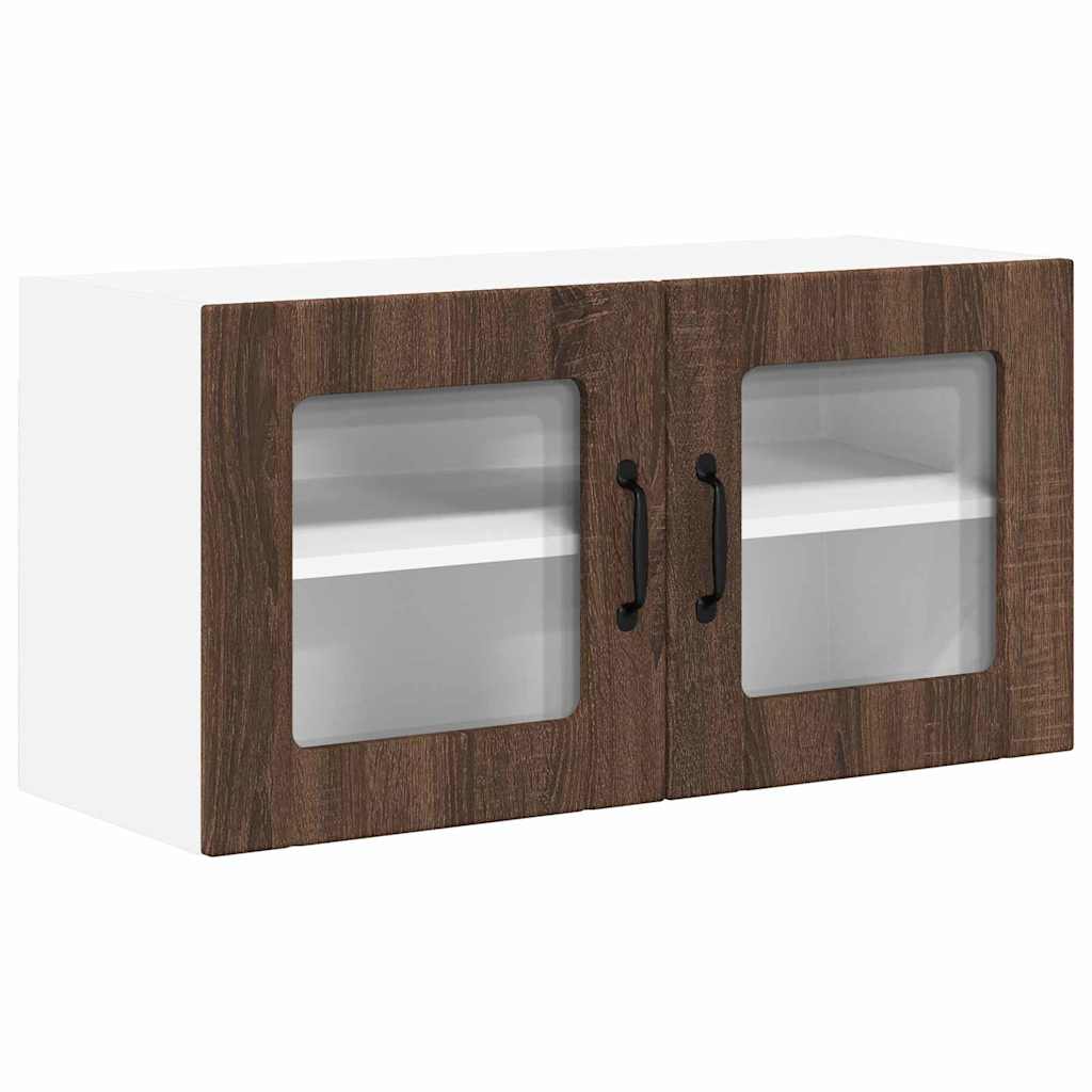 Dulap suspendat de bucatarie Stejar inchis 80 x 31 x 40 cm
