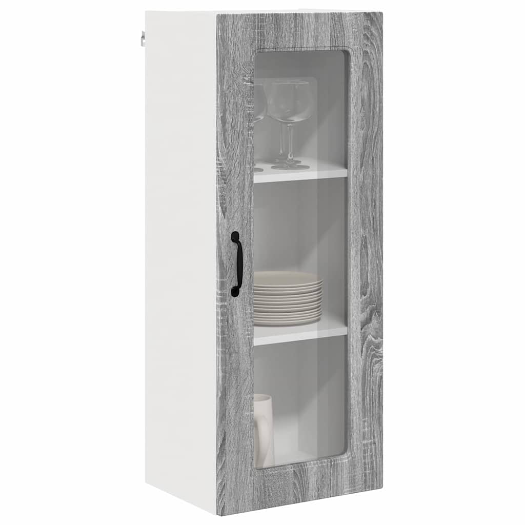 Dulap suspendat de bucatarie cu usa Gri Sonoma 40 x 31 x 100 cm — imaginea 4