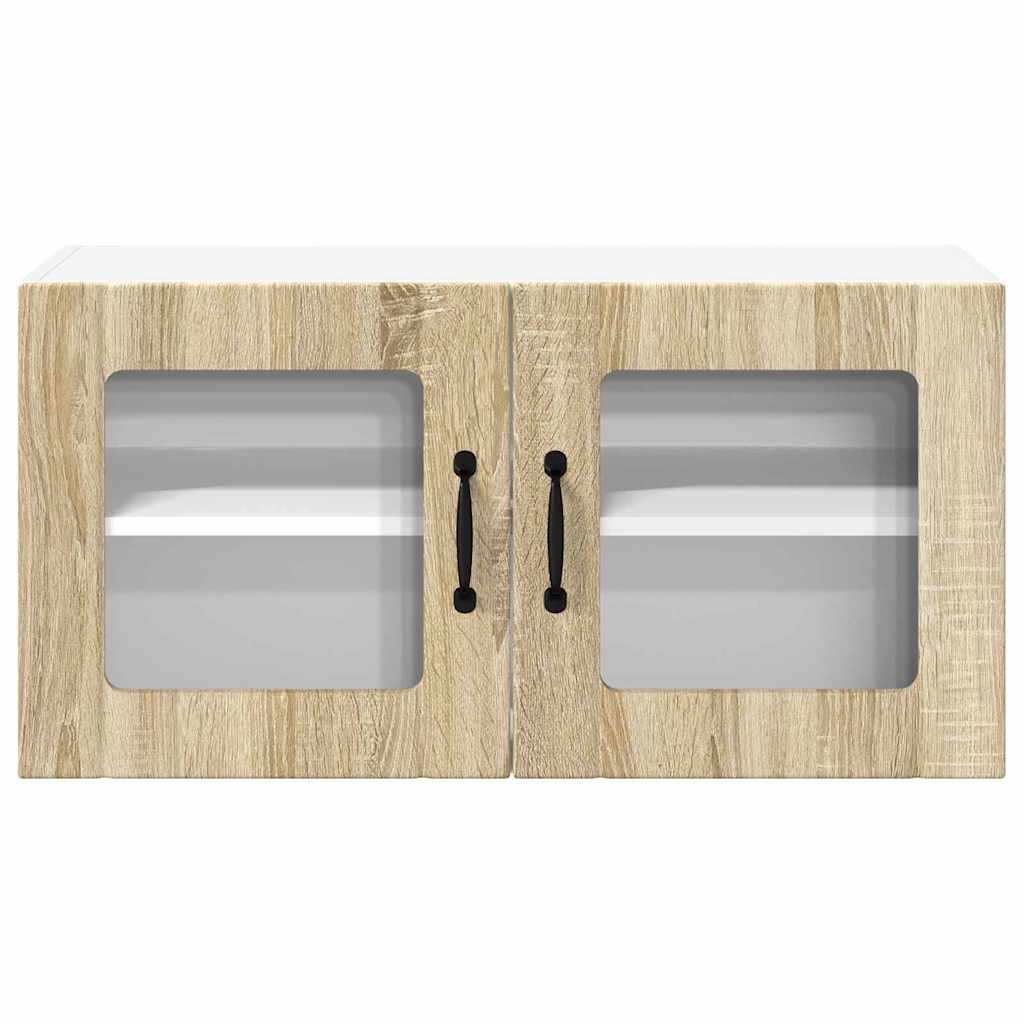 Dulap suspendat de bucatarie Stejar Sonoma 80 x 31 x 40 cm — imaginea 7