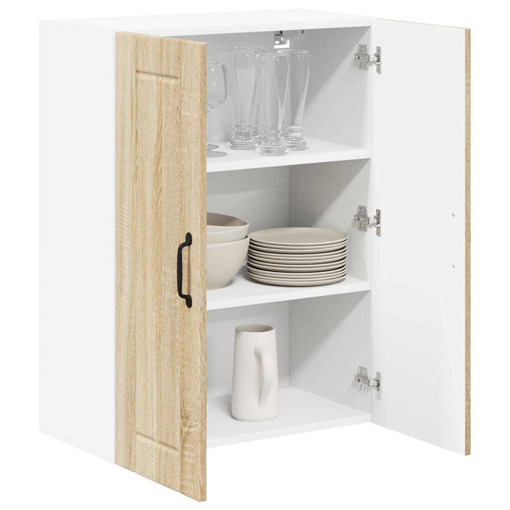 Dulap suspendat de bucatarie Stejar Sonoma 60 x 31 x 80 cm — imaginea 4