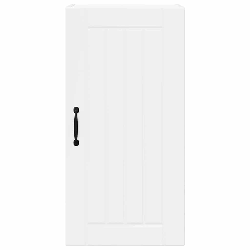 Dulap suspendat de bucatarie cu raft Alb lucios 40 x 31 x 80 cm — imaginea 7