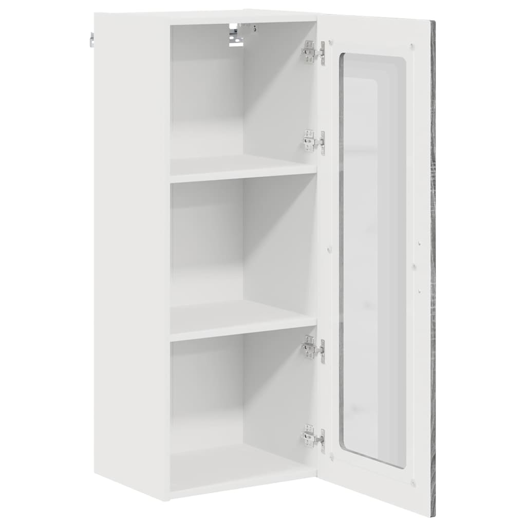 Dulap suspendat de bucatarie cu usa Gri Sonoma 40 x 31 x 100 cm — imaginea 6
