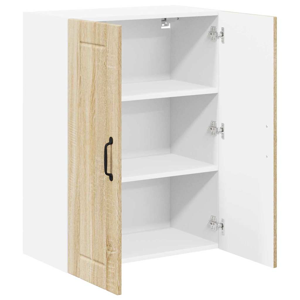 Dulap suspendat de bucatarie Stejar Sonoma 60 x 31 x 80 cm — imaginea 6