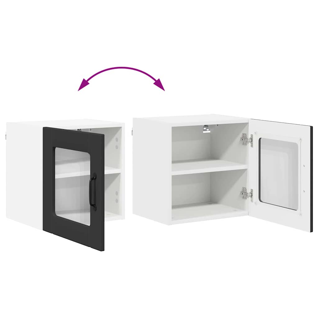 Dulap suspendat de bucatarie cu raft Negru 40 x 31 x 40 cm — imaginea 12