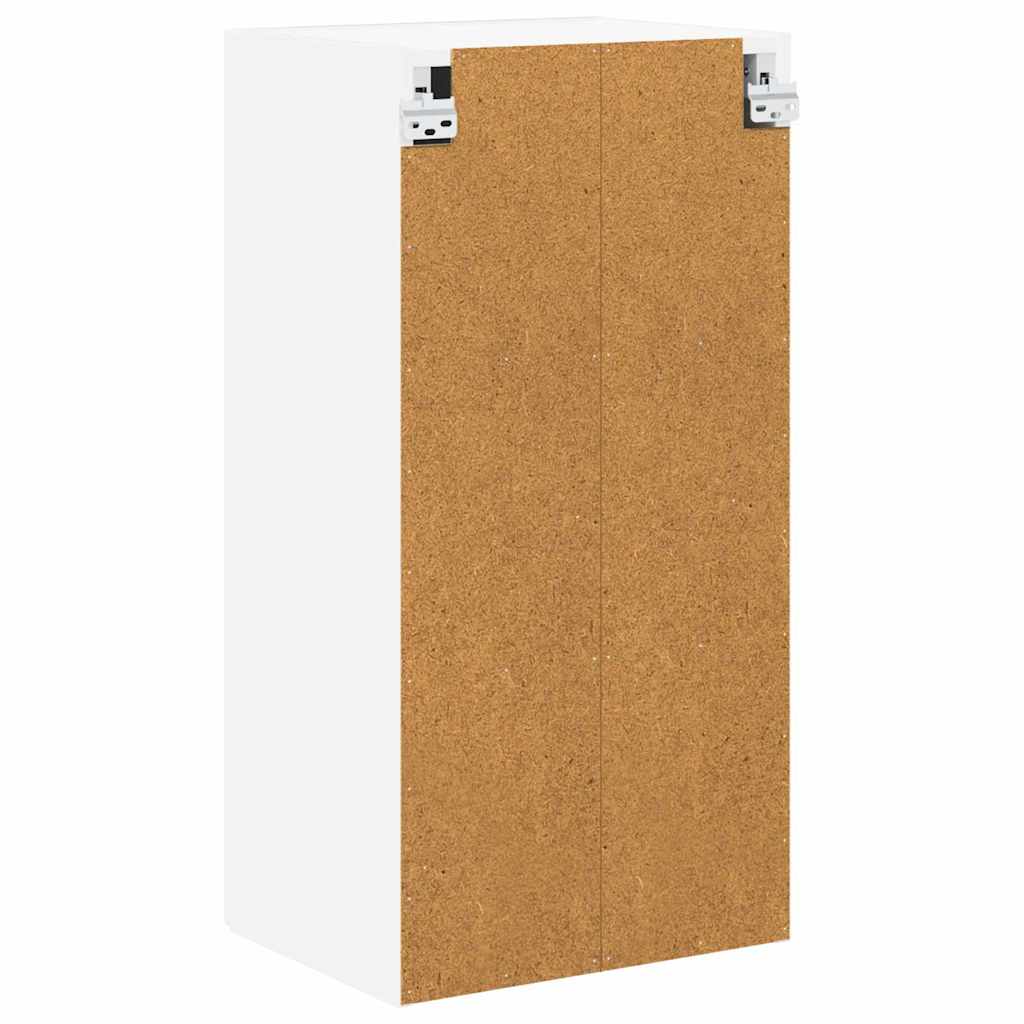 Dulap suspendat de bucatarie cu raft Alb lucios 40 x 31 x 80 cm — imaginea 9