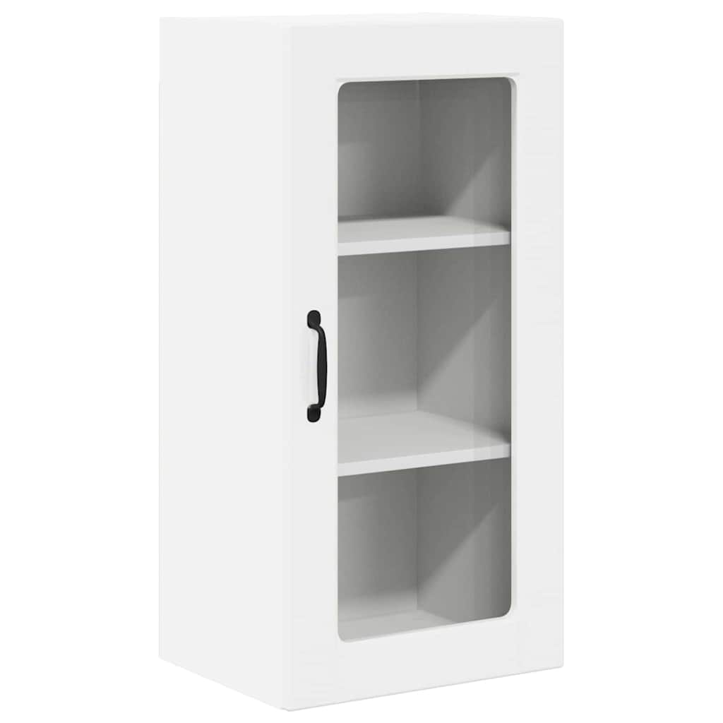 Dulap suspendat de bucatarie 2 pcs Alb lucios 40 x 31 x 80 cm — imaginea 6