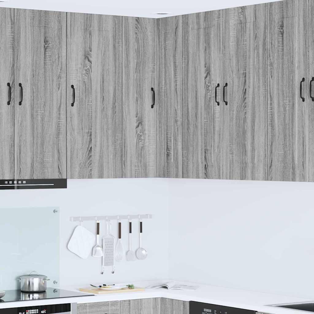 Dulap suspendat de bucatarie cu usa Gri Sonoma 57 x 57 x 100 cm — imaginea 2