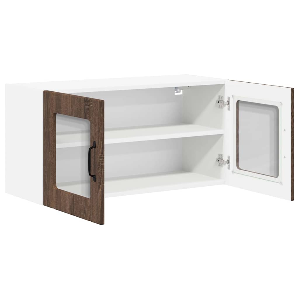 Dulap suspendat de bucatarie Stejar inchis 80 x 31 x 40 cm — imaginea 6