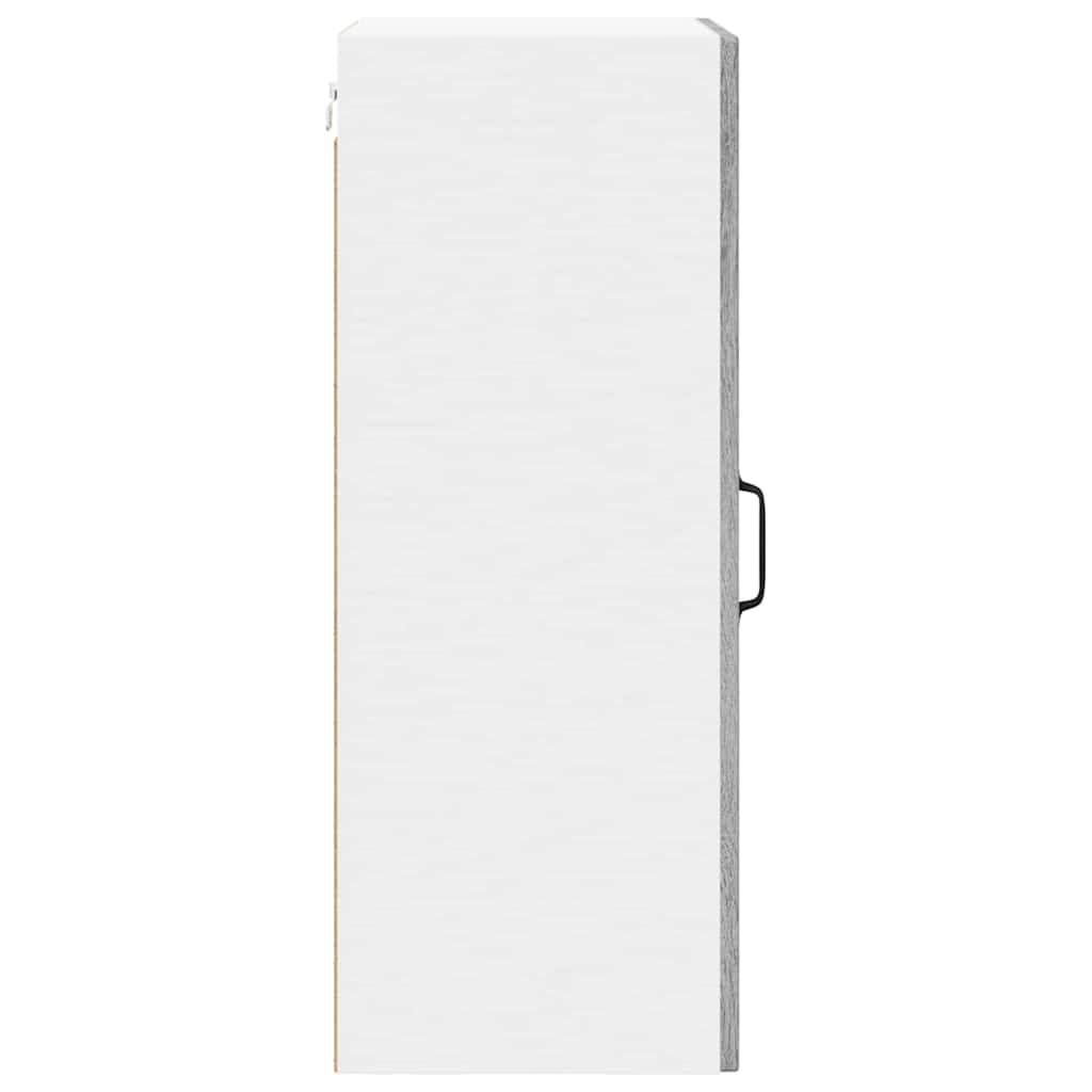 Dulap suspendat de bucatarie cu raft Gri Sonoma 40 x 31 x 80 cm — imaginea 8