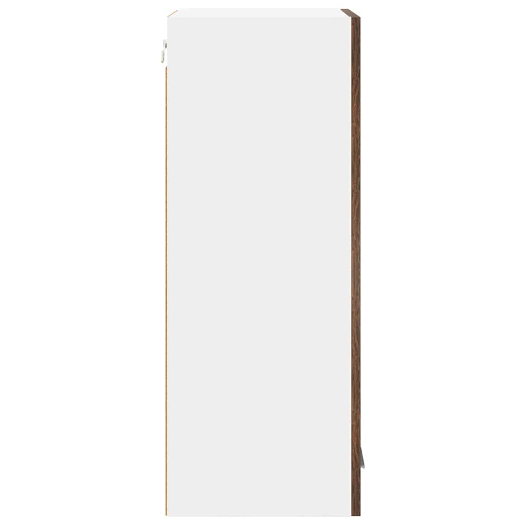 Dulap suspendat Riga Stejar afumat si alb 40 x 31 x 80 cm — imaginea 8