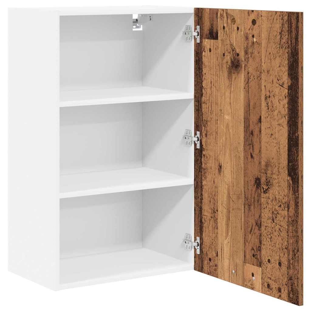 Dulap suspendat cu raft Riga Lemn vechi si Alb 50 x 31 x 80 cm — imaginea 6