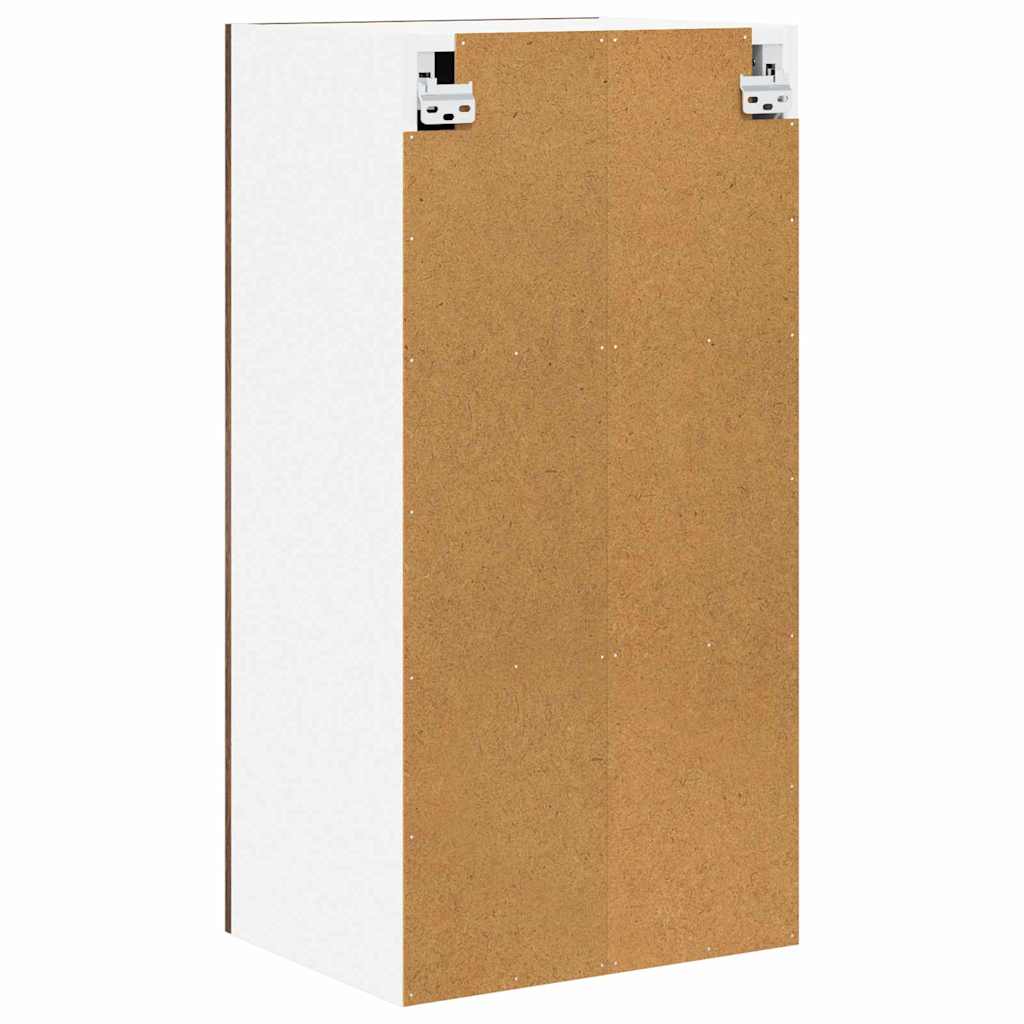 Dulap suspendat Riga Stejar afumat si alb 40 x 31 x 80 cm — imaginea 9