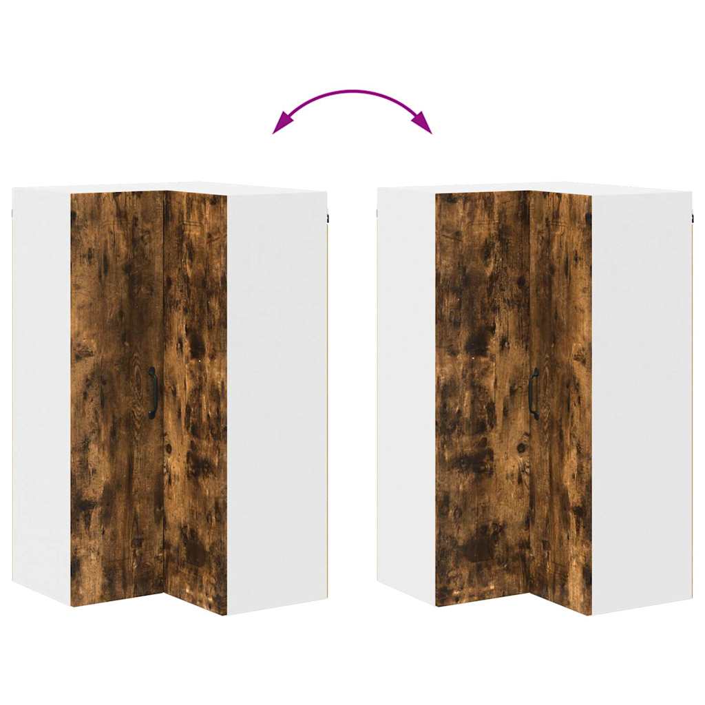 Dulap suspendat de bucatarie Stejar fumuriu 57 x 57 x 100 cm — imaginea 12
