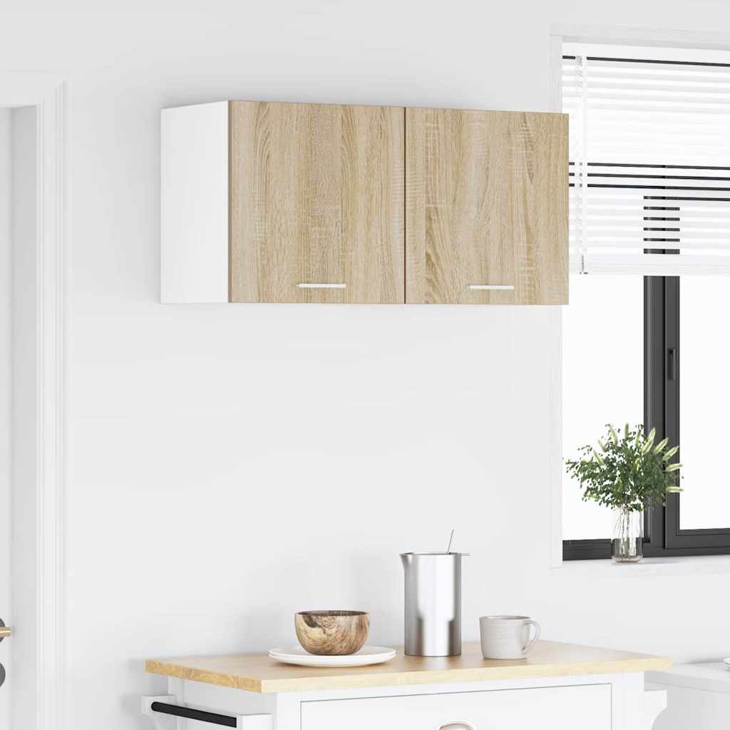 Dulap suspendat Riga Stejar Sonoma si Alb 40 x 31 x 40 cm — imaginea 5
