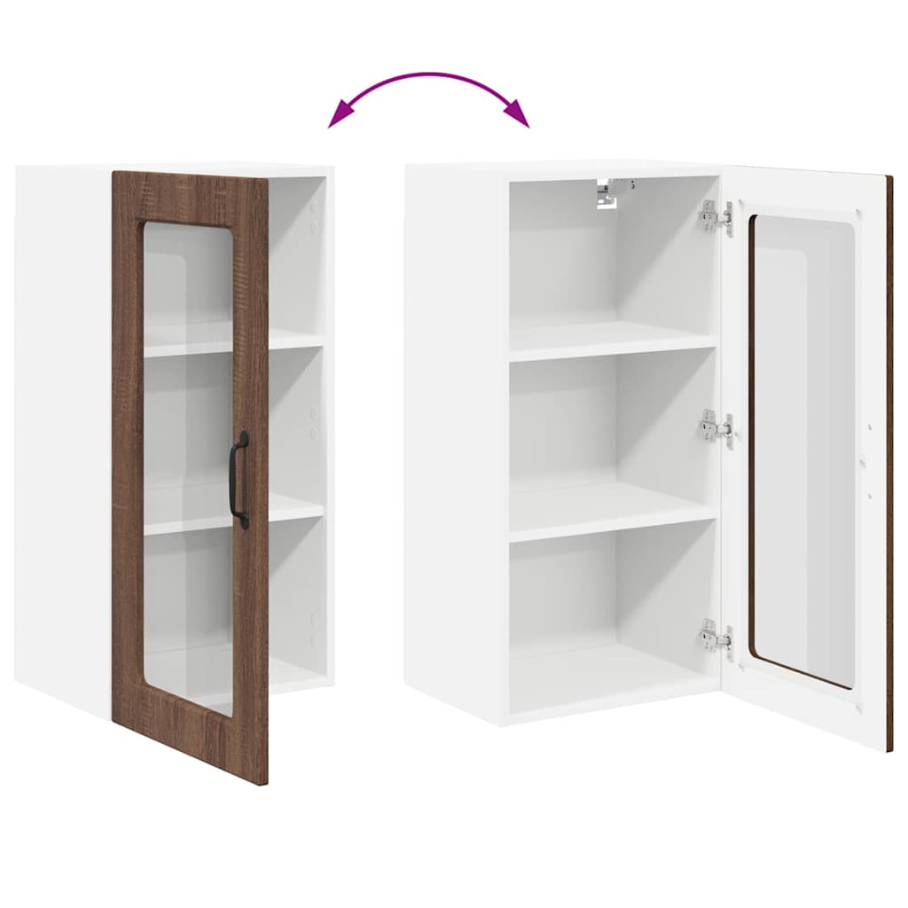 Dulap suspendat de bucatarie Stejar inchis 40 x 31 x 80 cm — imaginea 12
