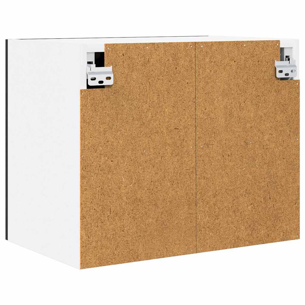 Dulap suspendat Riga 2 pcs Stejar negru si Alb 50 x 31 x 40 cm — imaginea 10