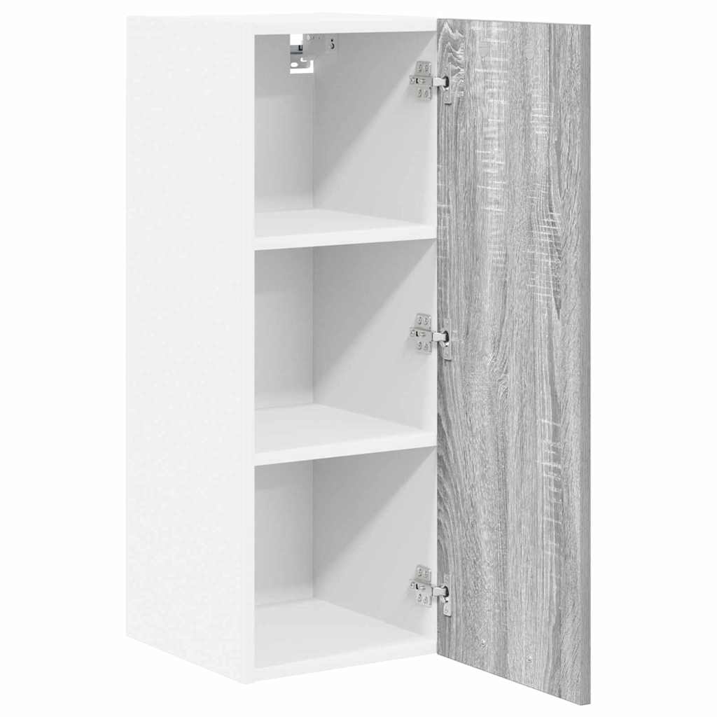 Dulap suspendat Riga 2 pcs Gri Sonoma si Alb 30 x 31 x 80 cm — imaginea 6