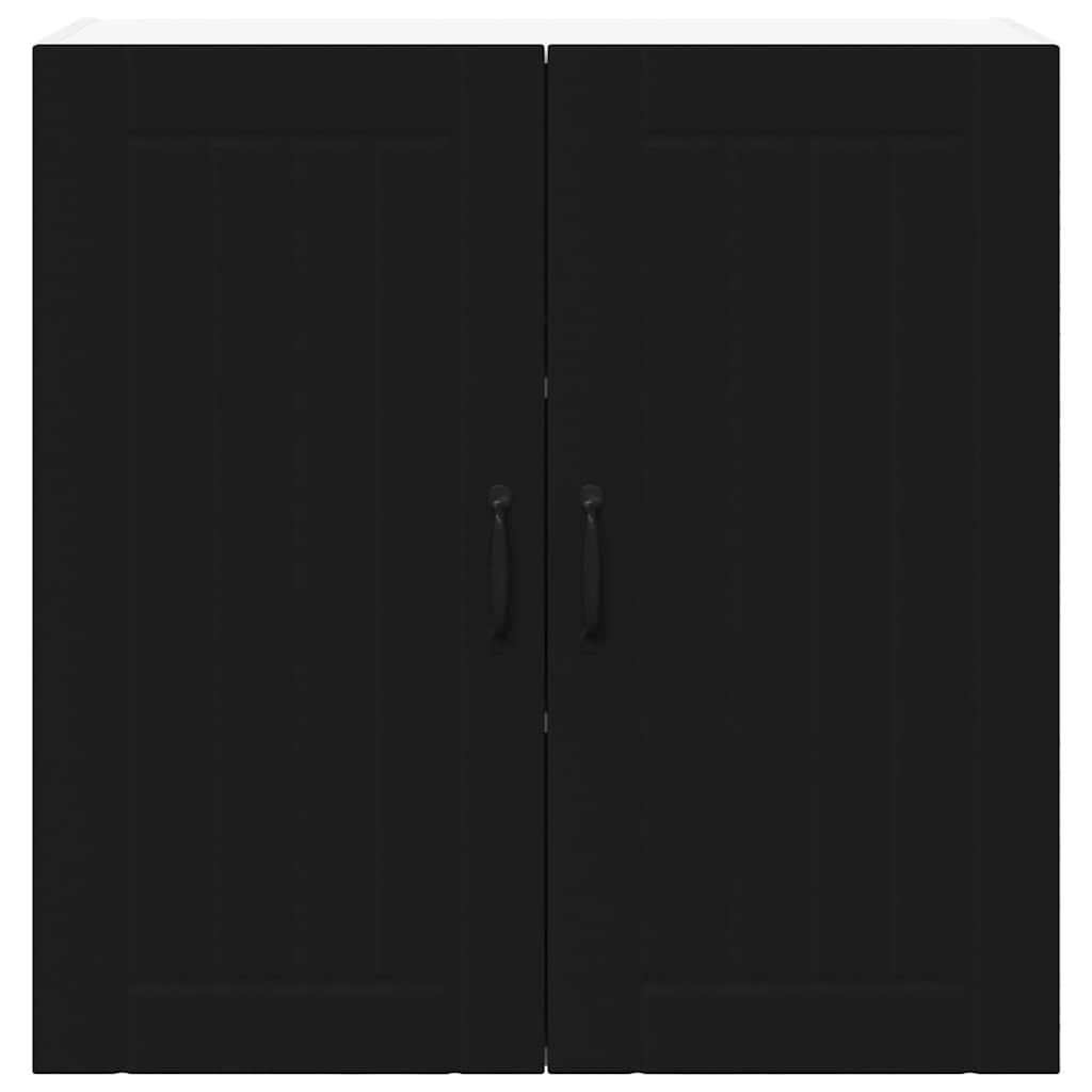 Dulap suspendat de bucatarie cu raft Negru 80 x 31 x 80 cm — imaginea 7