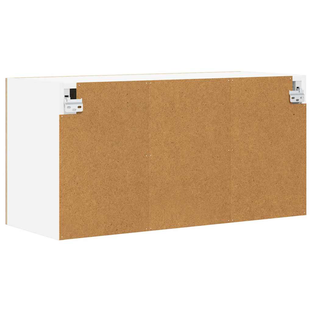 Dulap suspendat Riga Stejar Sonoma si Alb 80 x 31 x 40 cm — imaginea 9