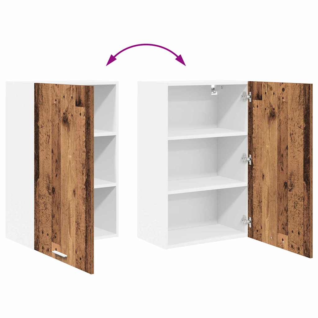Dulap suspendat cu raft Riga Lemn vechi si Alb 50 x 31 x 80 cm — imaginea 12
