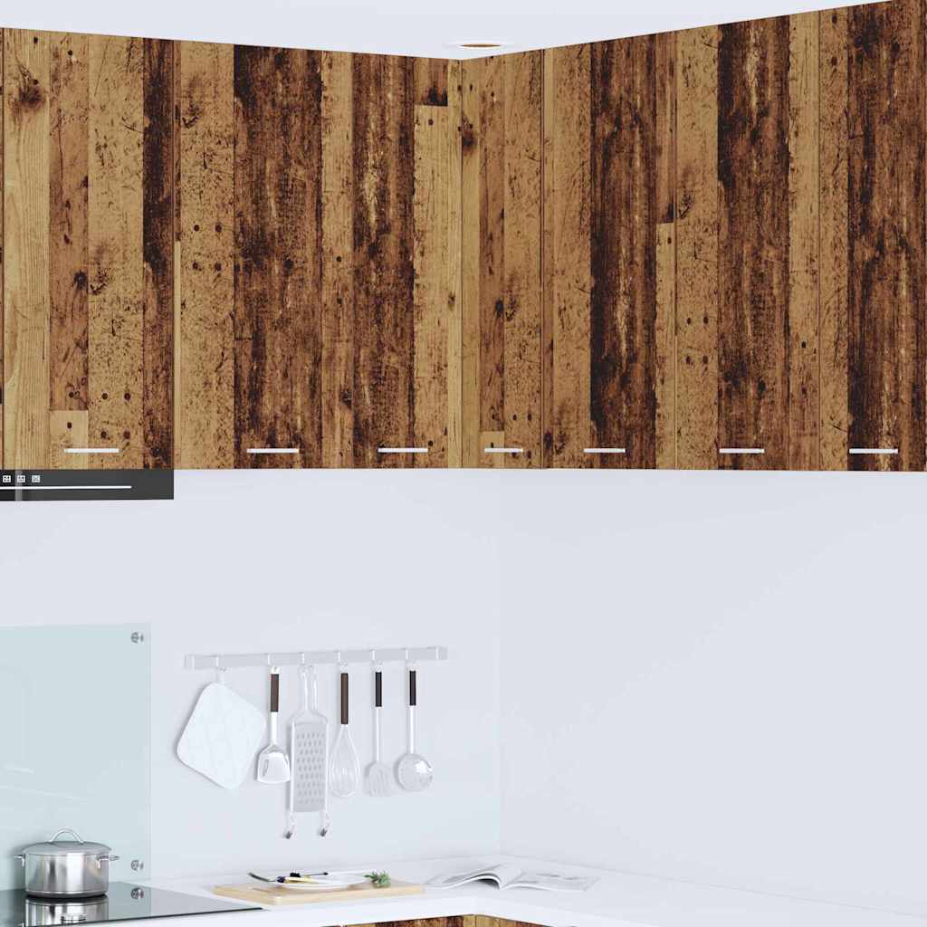 Dulap suspendat cu raft Riga Lemn vechi si Alb 57 x 57 x 80 cm — imaginea 2