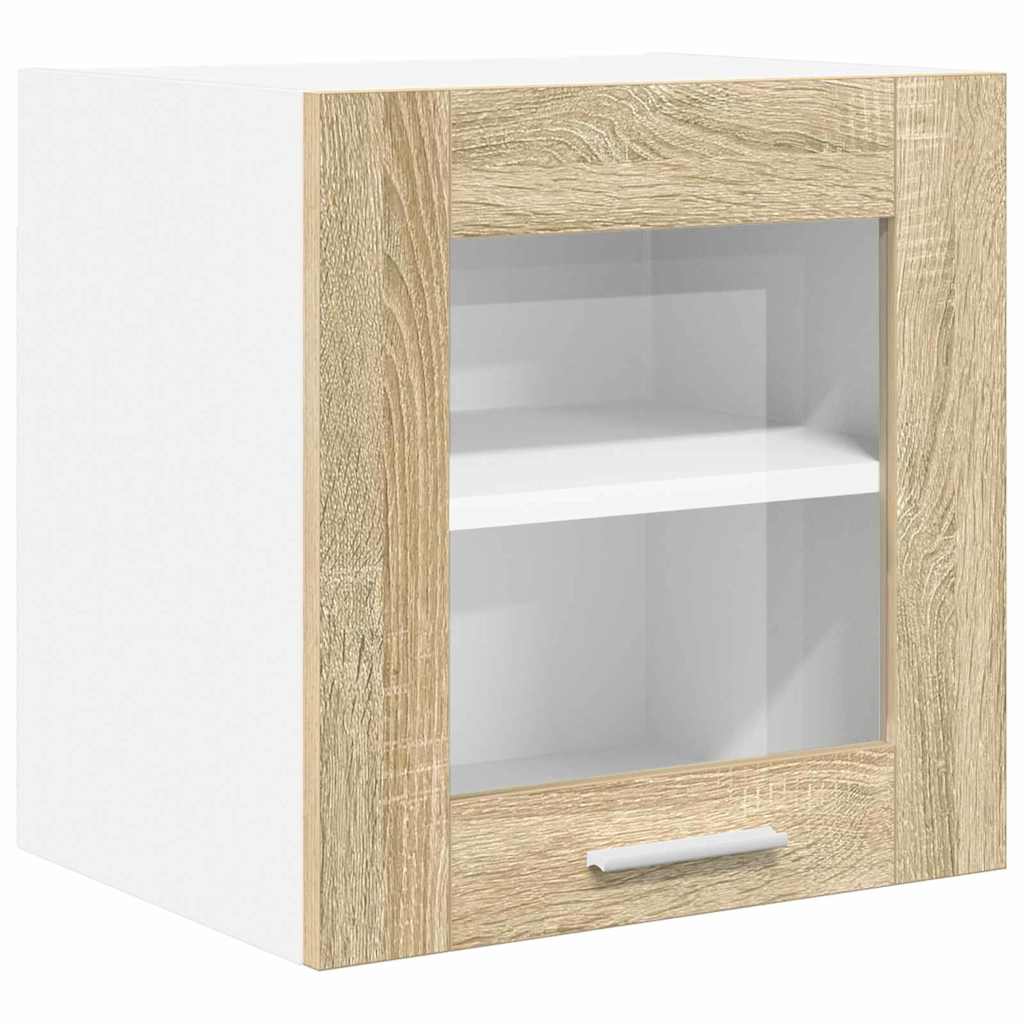 Dulap suspendat cu usa Riga 2 pcs Stejar Sonoma 40 x 31 x 40 cm — imaginea 6
