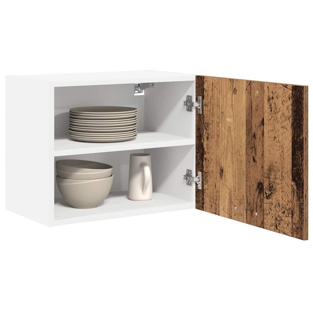 Dulap suspendat cu raft Riga Lemn vechi si Alb 50 x 31 x 40 cm — imaginea 4