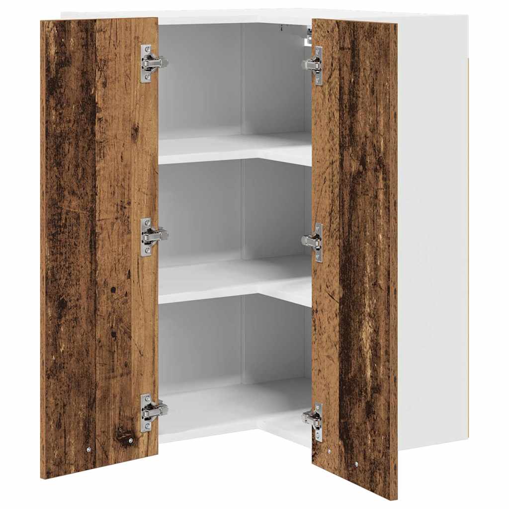 Dulap suspendat cu raft Riga Lemn vechi si Alb 57 x 57 x 80 cm — imaginea 6