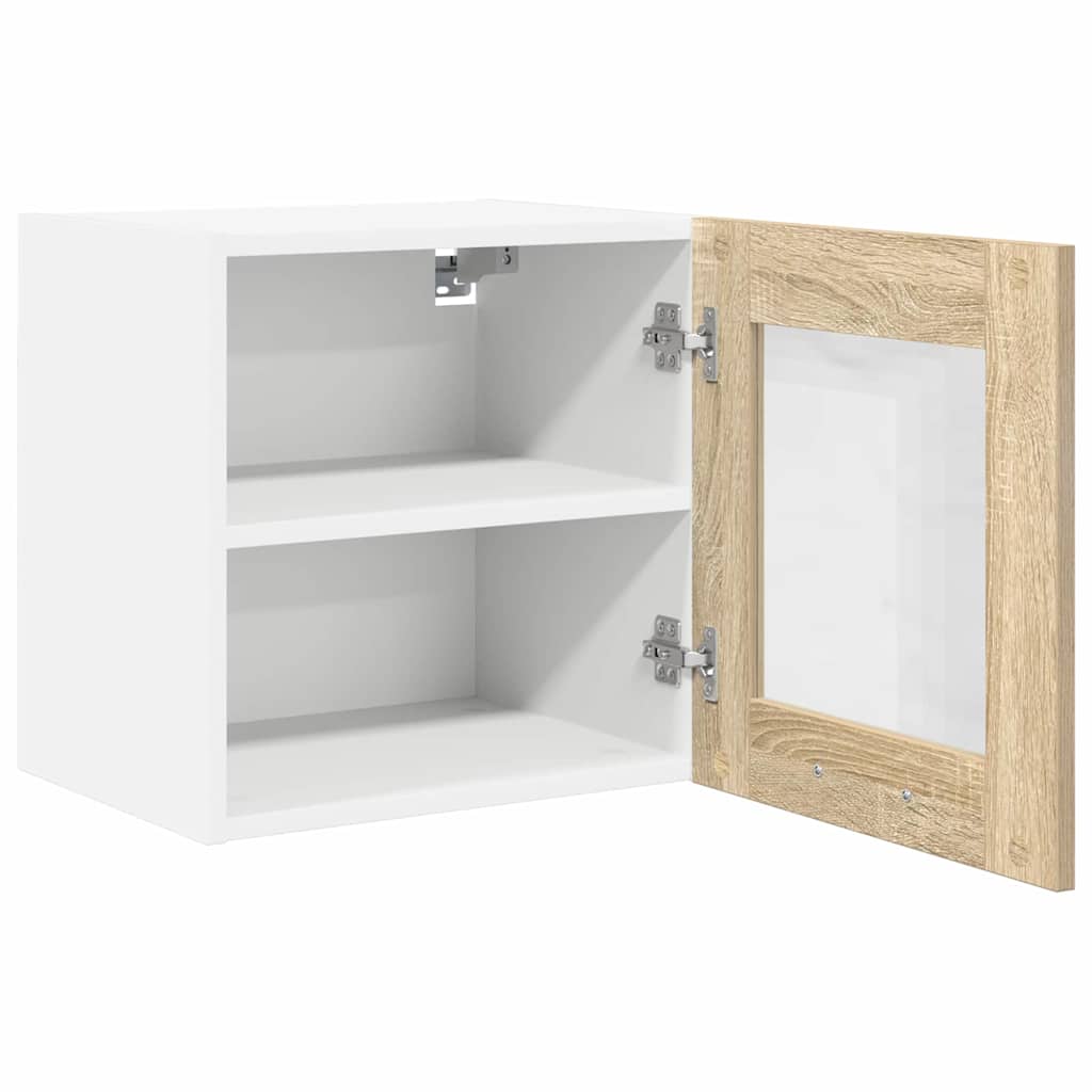 Dulap suspendat cu usa Riga 2 pcs Stejar Sonoma 40 x 31 x 40 cm — imaginea 7