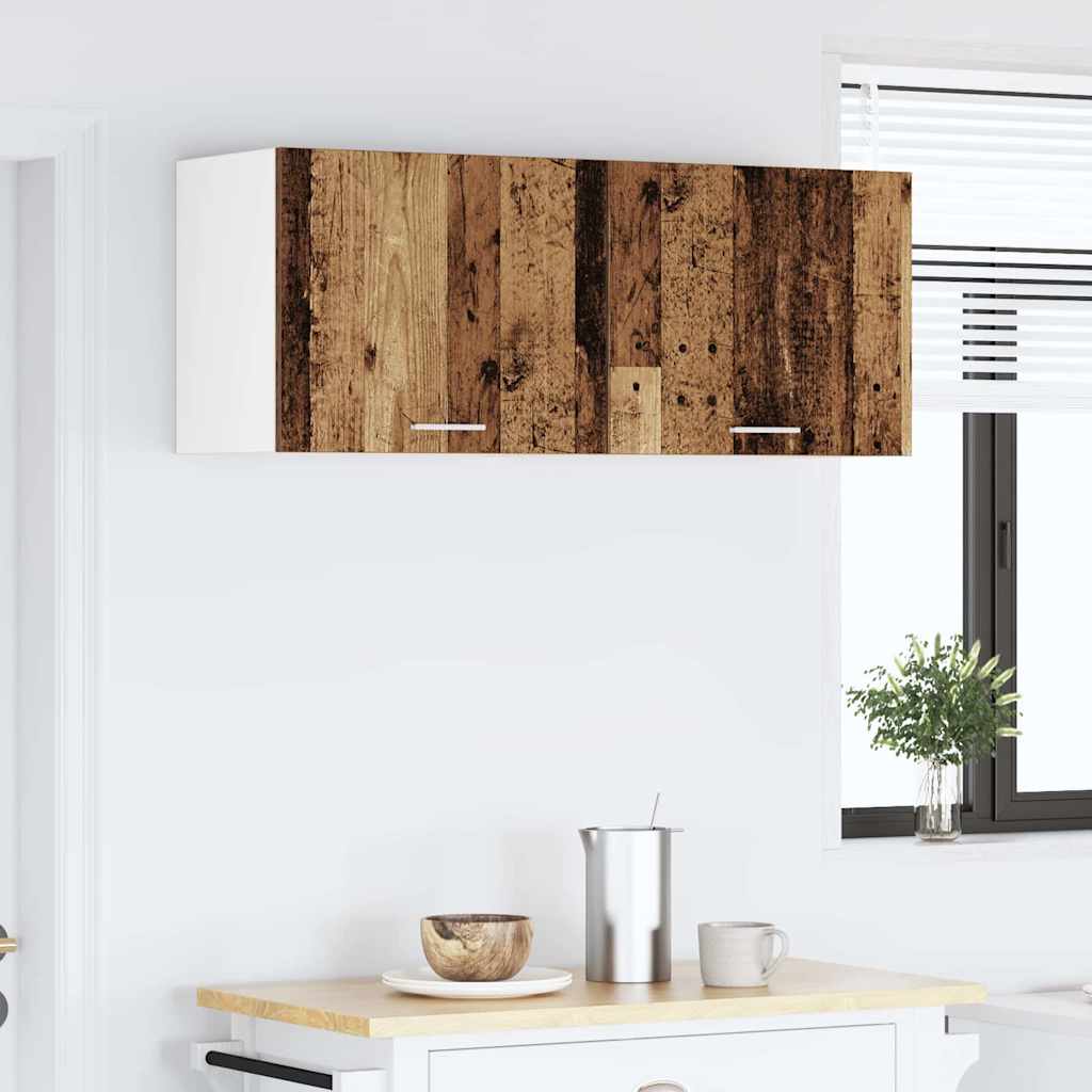 Dulap suspendat cu raft Riga Lemn vechi si Alb 50 x 31 x 40 cm — imaginea 5