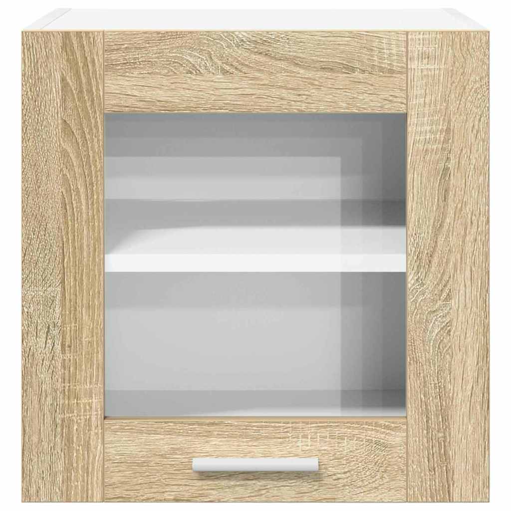 Dulap suspendat cu usa Riga 2 pcs Stejar Sonoma 40 x 31 x 40 cm — imaginea 8