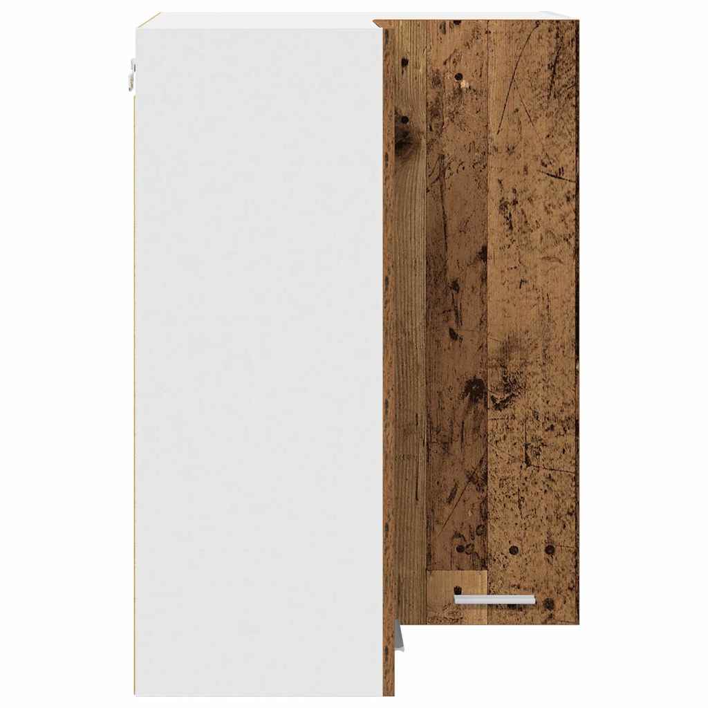 Dulap suspendat cu raft Riga Lemn vechi si Alb 57 x 57 x 80 cm — imaginea 8