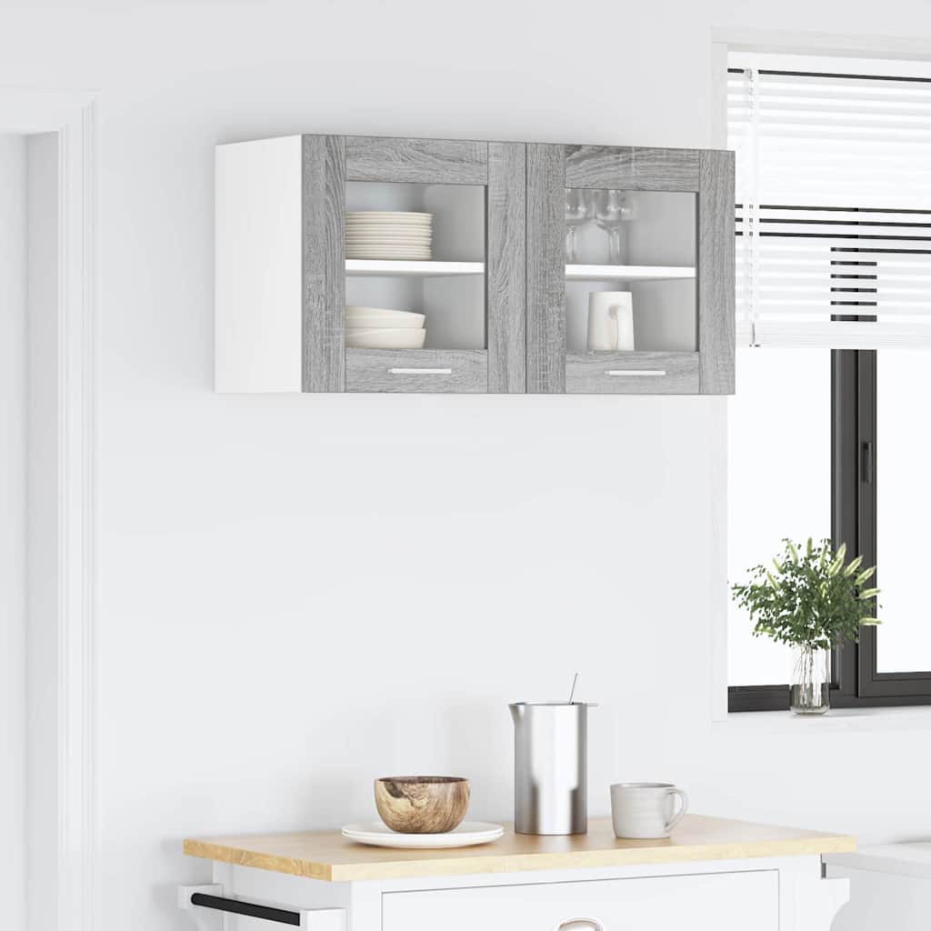 Dulap suspendat Riga Gri Sonoma 40 x 31 x 40 cm Lemn compozit — imaginea 5