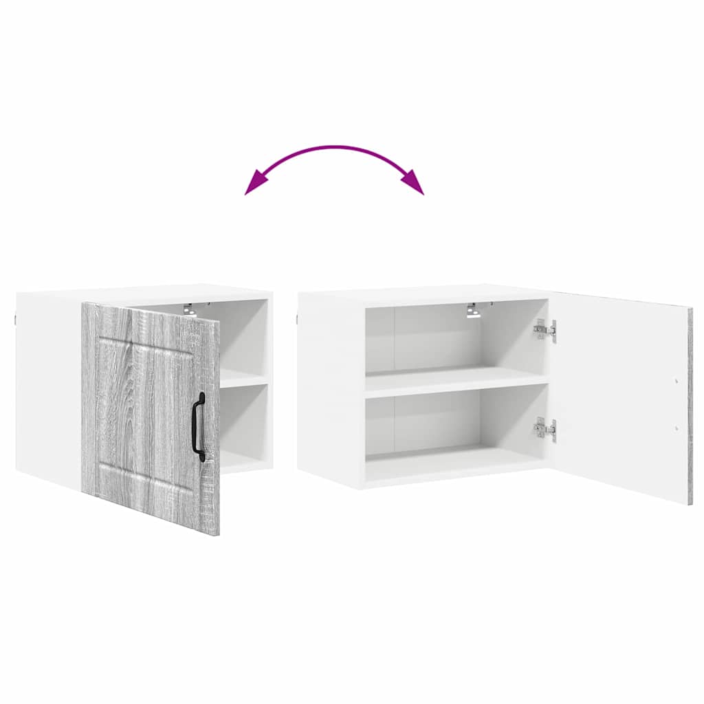 Dulap suspendat de bucatarie 2 pcs Gri Sonoma 50 x 31 x 40 cm — imaginea 13