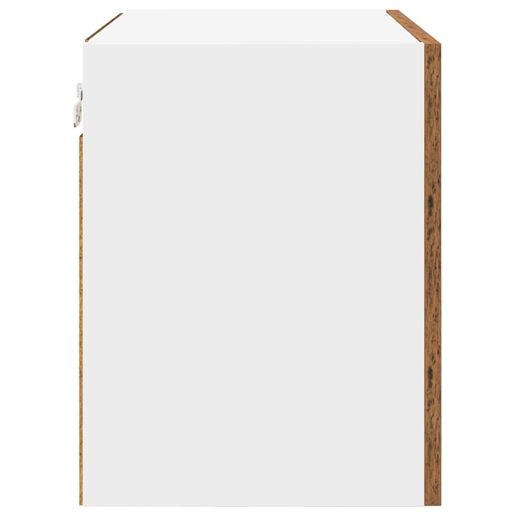 Dulap suspendat cu raft Riga Lemn vechi si Alb 50 x 31 x 40 cm — imaginea 8