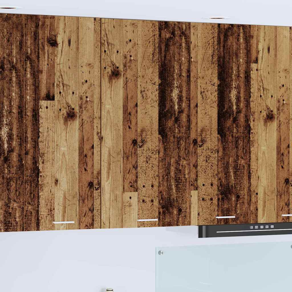 Dulap suspendat cu raft Riga Lemn vechi si Alb 50 x 31 x 100 cm — imaginea 2
