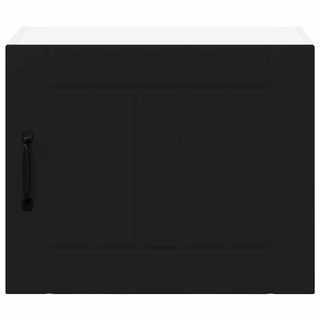 Dulap suspendat de bucatarie cu raft Negru 50 x 31 x 40 cm — imaginea 7