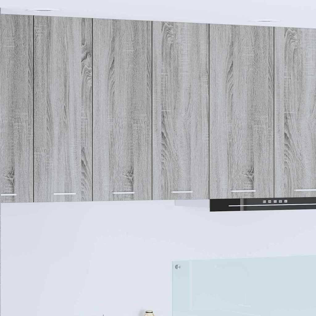 Dulap suspendat Riga Gri Sonoma 60 x 31 x 80 cm Lemn compozit — imaginea 2
