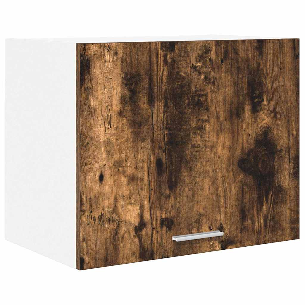 Dulap suspendat Riga Stejar afumat si alb 50 x 31 x 40 cm