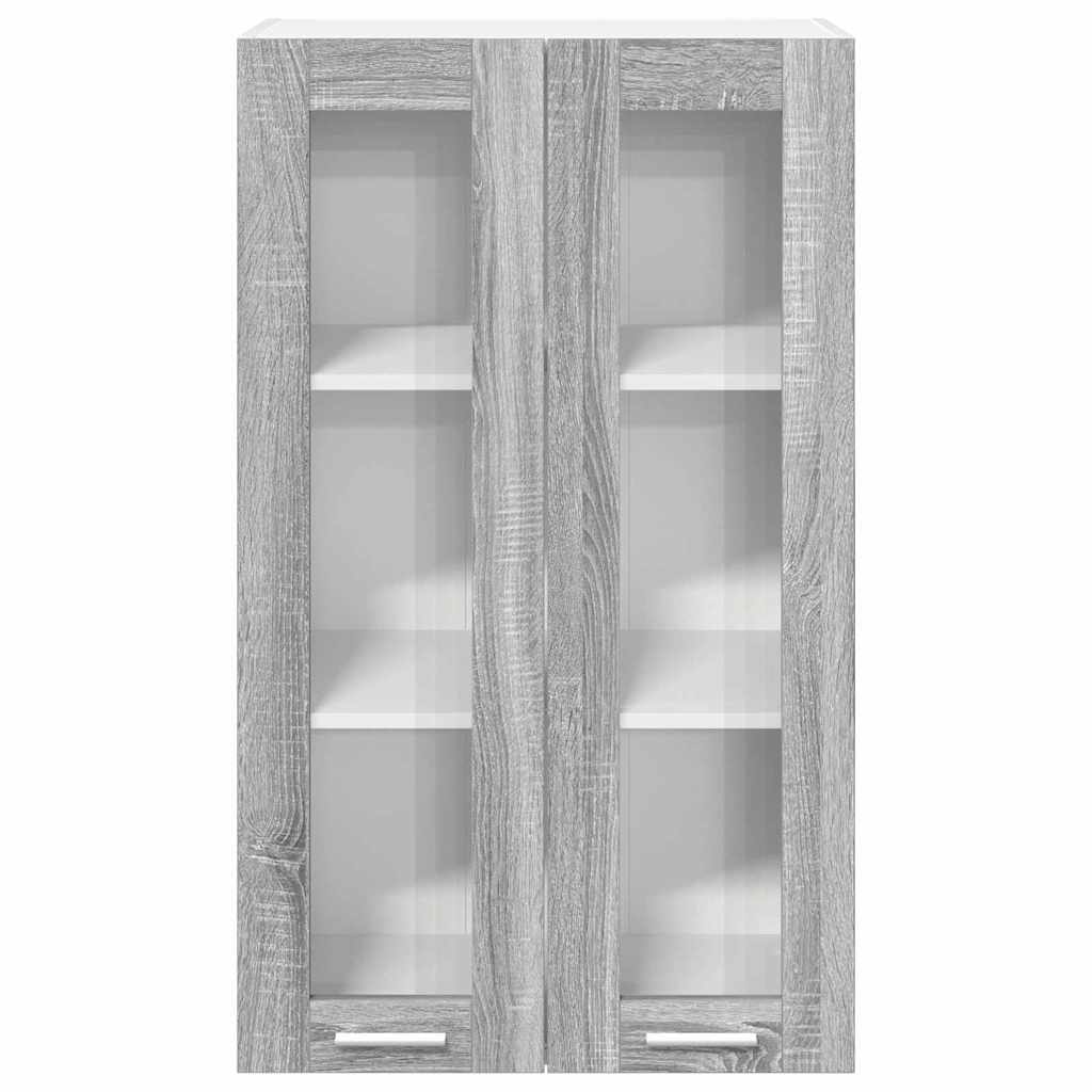 Dulap suspendat Riga Gri Sonoma 60 x 31 x 100 cm Lemn compozit — imaginea 7