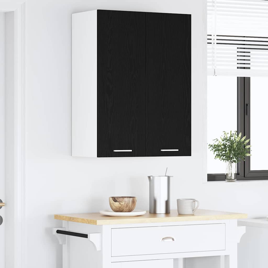 Dulap suspendat Riga Stejar Negru 60 x 31 x 80 cm Lemn compozit — imaginea 5