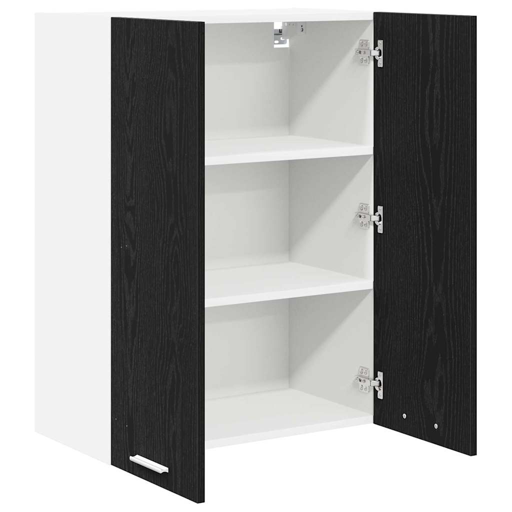 Dulap suspendat Riga Stejar Negru 60 x 31 x 80 cm Lemn compozit — imaginea 6
