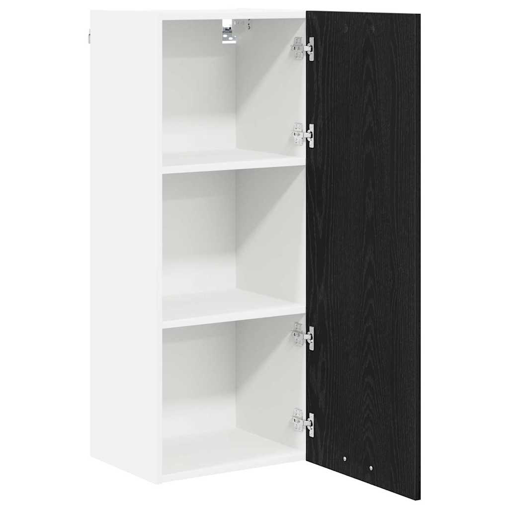 Dulap suspendat cu raft Riga Stejar Negru 40 x 31 x 100 cm — imaginea 6