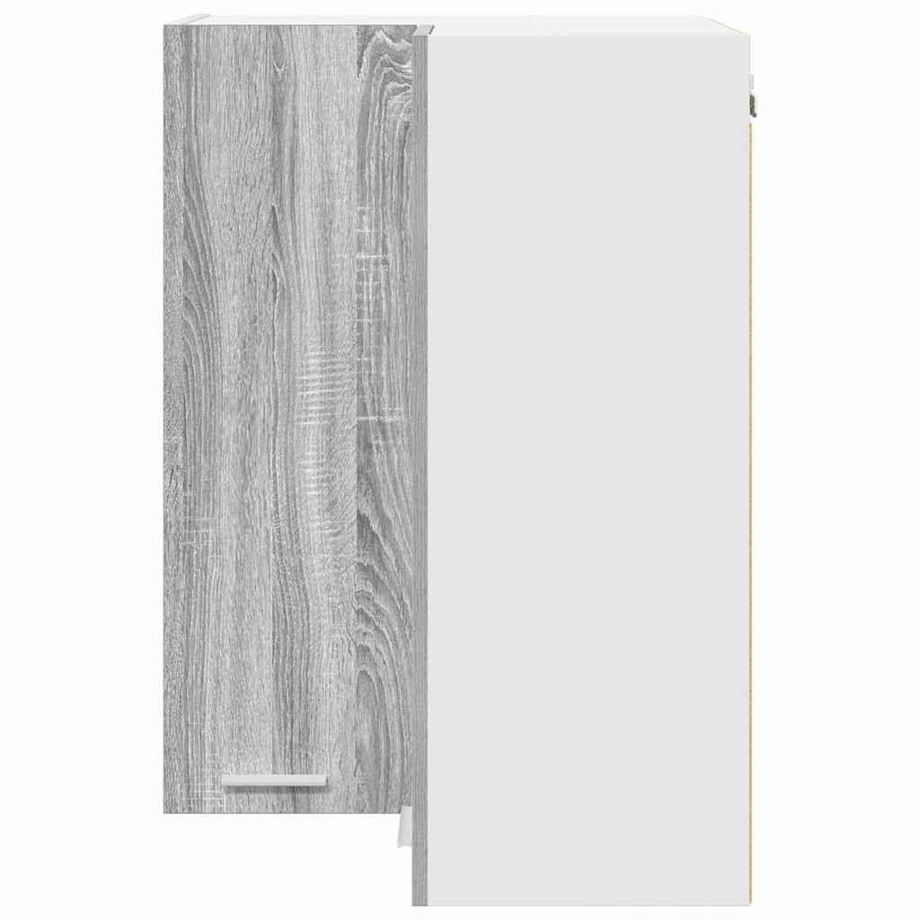 Dulap suspendat cu raft Riga Gri Sonoma si Alb 57 x 57 x 80 cm — imaginea 7