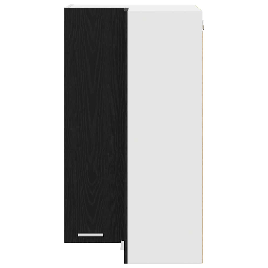 Dulap suspendat Riga Stejar negru si Alb 57 x 57 x 100 cm — imaginea 7