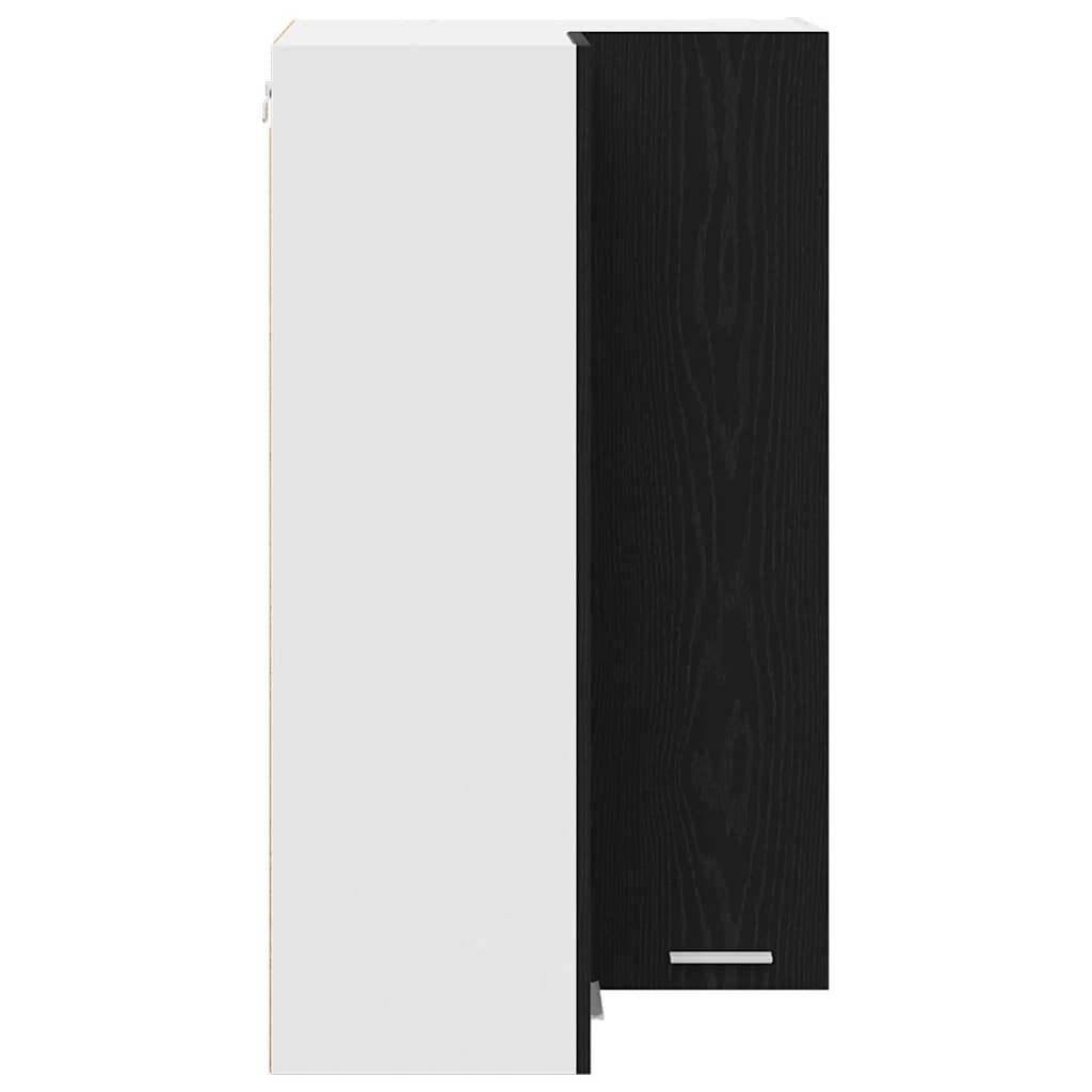 Dulap suspendat Riga Stejar negru si Alb 57 x 57 x 100 cm — imaginea 8