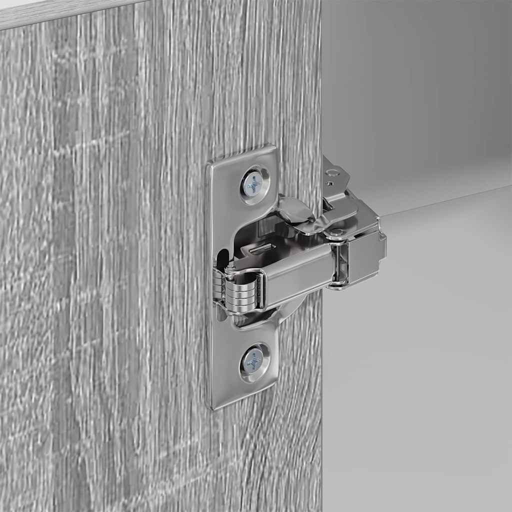Dulap suspendat cu raft Riga Gri Sonoma si Alb 57 x 57 x 80 cm — imaginea 10